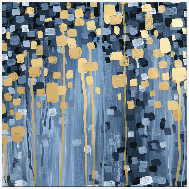Gold Apparition - cadre flottant, reproduction d'art sur toile, H 12 po x l 12 po x P 1,5 po