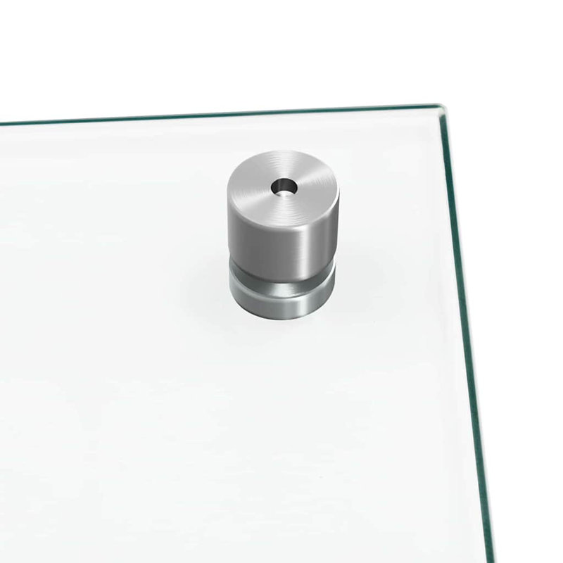 Dosseret de cuisine transparent 2 pièces 39,37 po x 23,62 po Vidaxl, Blanc