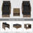 Radostin 5- Piece Rattan Patio Seating Group with Ottomans-1450812802