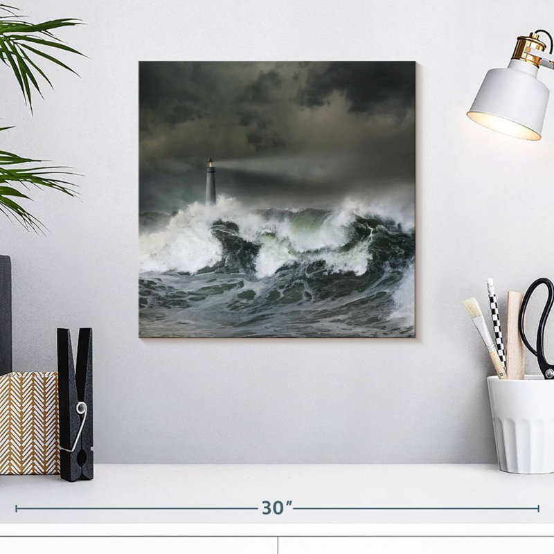 Phare d'Alvord Turbulent Seas, H 16 po x l 16 po