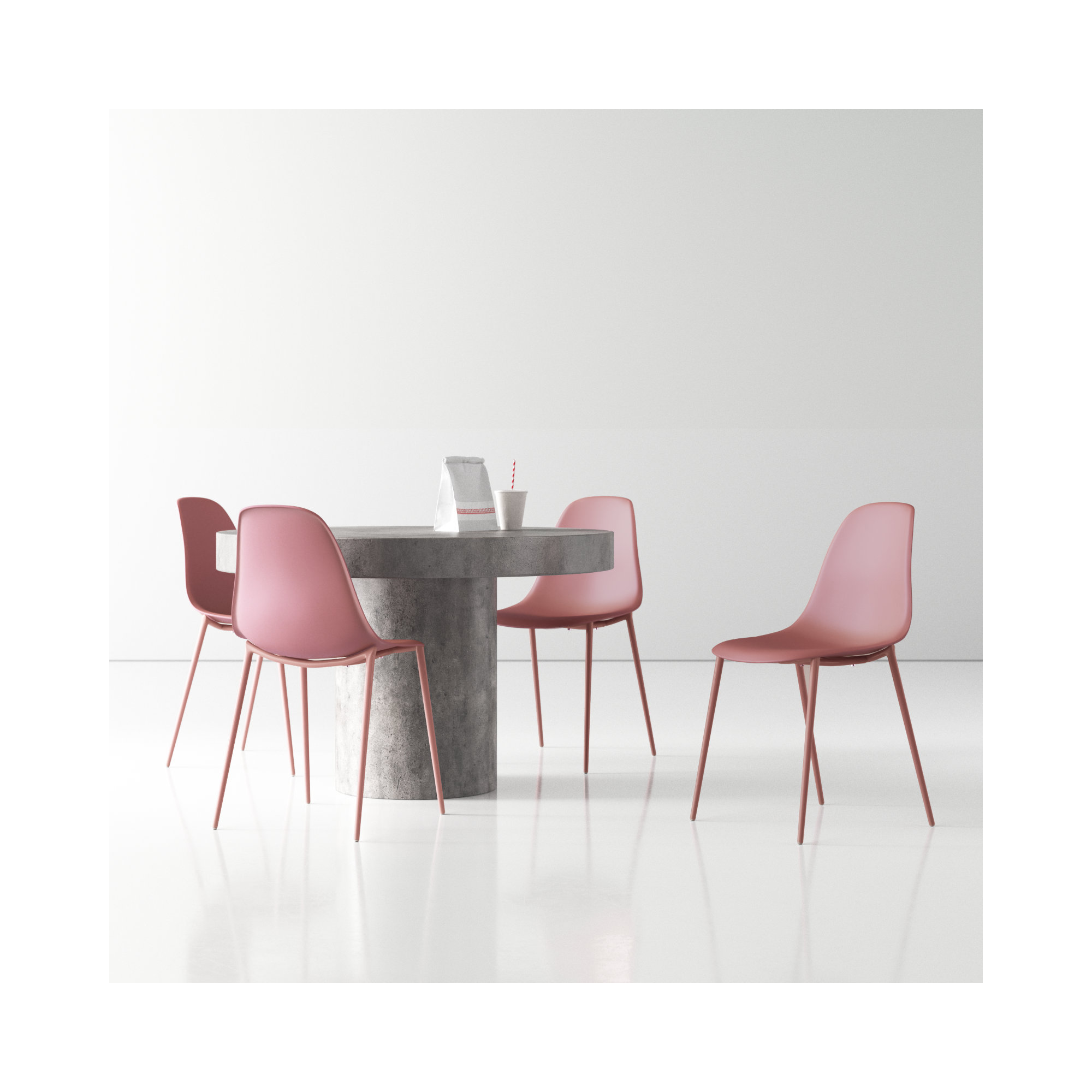 Isla Indoor/Outdoor Dining Chair, Blush Pink