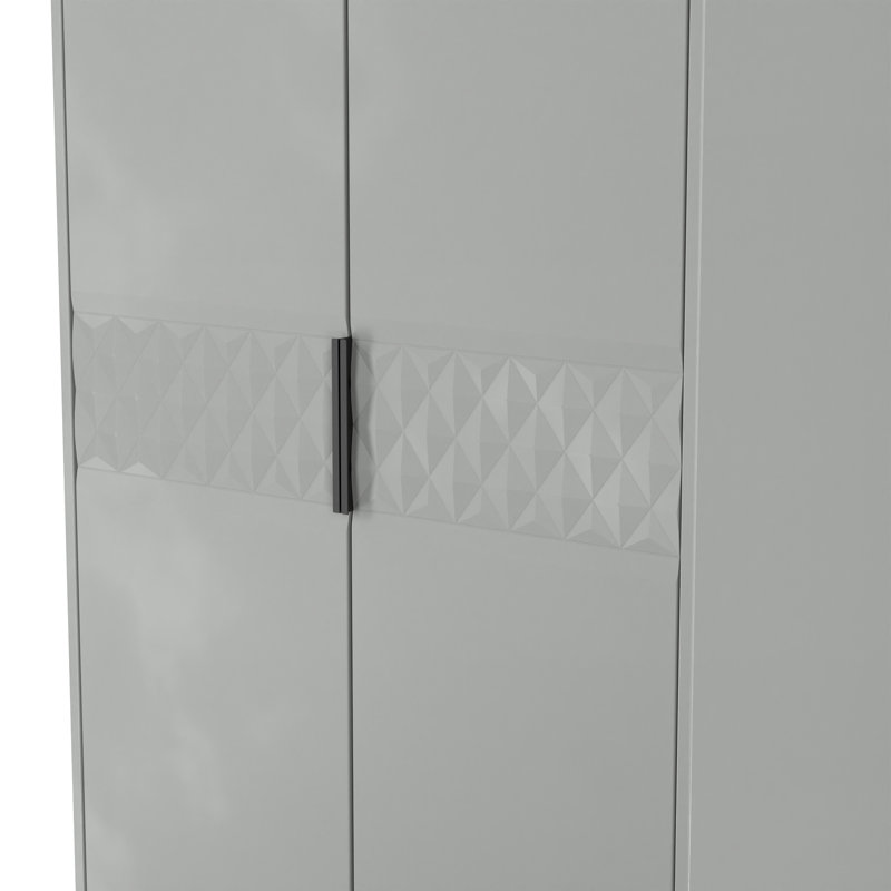 Bethanne 2 Drawer Double Wardrobe, Taupe
