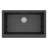 Karran Quartz 34'' X 21-1/4'' Single Bowl Retrofit Farmhouse/Apron Front Kitchen Sink Kit-50597847