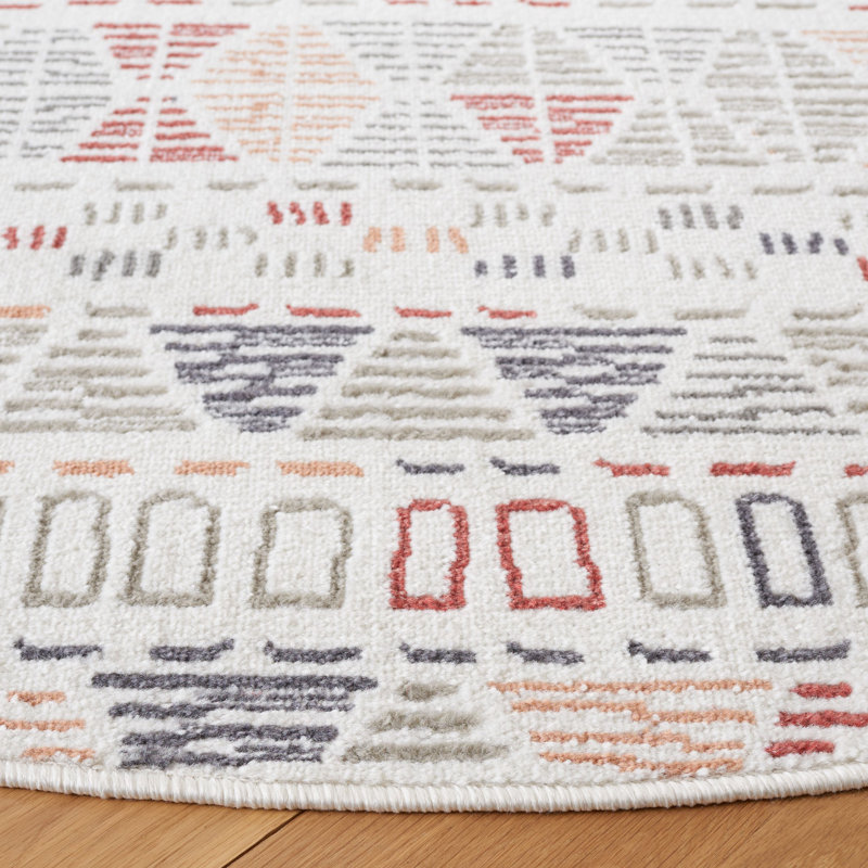 Jamykal Performance Southwestern Rug, Round 6'7"