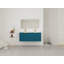 Meuble-lavabo mural 48 po avec lavabo double en résine et 3 portes à fermeture en douceur, emballage KD-125514788