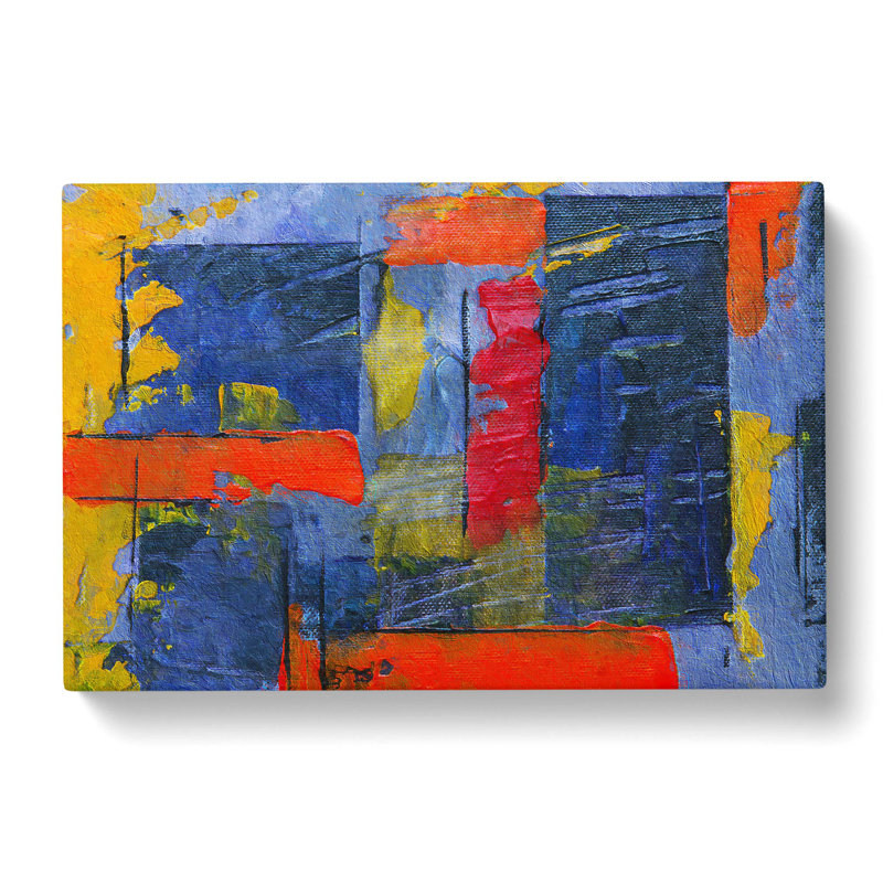 Abstract Art Painting Vol.380 - Wrapped Canvas Painting, 35cm H x 50cm W x 3cm D