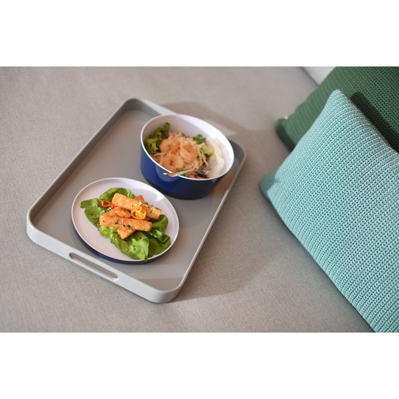 Iselore Melamine Tray, Smoke