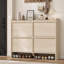 Range-chaussures étroit avec tiroirs rabattables et tablettes réglables, peu encombrant-1954695388-1954695361