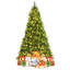 Arbre de Noël régulier en PVC artificiel vert-1449137198