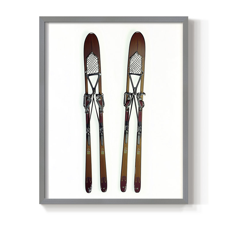 Reproduction encadrée - bois massif, Gris, H 11 po x l 9 po