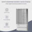 Croft Double Wardrobe with Drawers – 2 Door Bedroom Closet with Hanging Rail & Shelves (90 cm W x 50 cm D x 180 cm H)