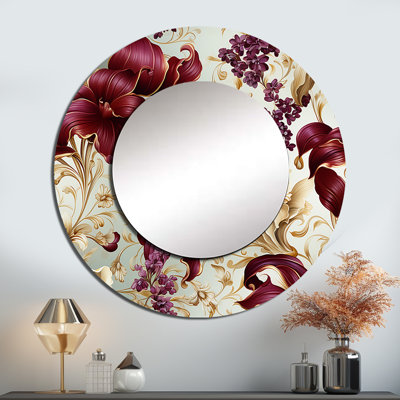 Royal Victorian Flourish Victorian Motif - grand miroir mural floral