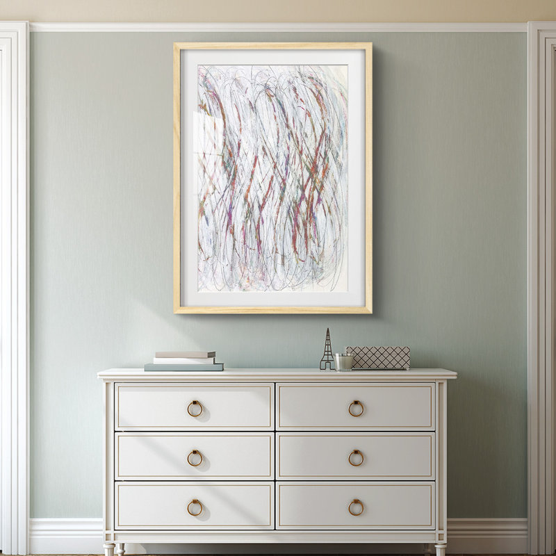 White Infinity II - impression encadrée, H 28,5 po x l 20,5 po, Naturel