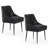 Dining Chairs,Mid Century Dining Chairs,Upholstered Faux Leather Dining Chairs with Back Pull Rod-261836128