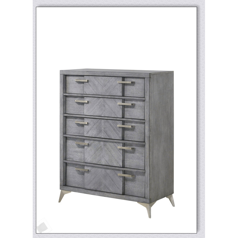 Commode 5 tiroirs Grey Book