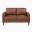 Ussery 54" Modern Loveseat with Faux Leather, Pocket Coils, Faux Wood Feet-105864614