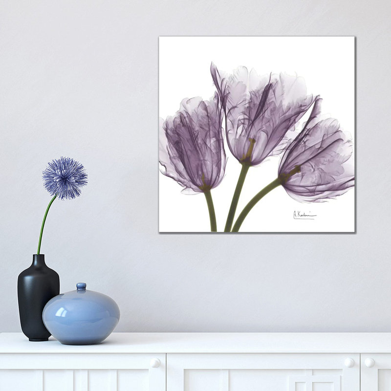 Tulips III by Albert Koetsier - Wrapped Canvas Painting, 30.48 cm H x 30.48 cm W