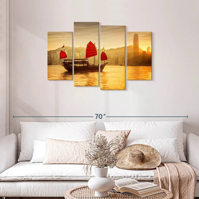 Jonque Mehar Victoria Harbour, H 27 po x l 43 po