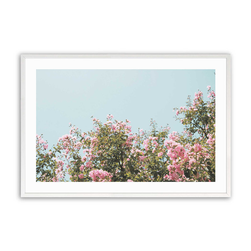 «Blossoming Canopy Print», dans un cadre, Cadre opaque blanc, H 9 po x l 11 po x P 1,25 po