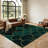 Abstract Geometric Area Rug, Non-Slip Machine Washable Indoor Floor Mat, Modern Wave Pattern for Living Room, Bedroom, Entryway, Home Office and Dining Spaces-129764529