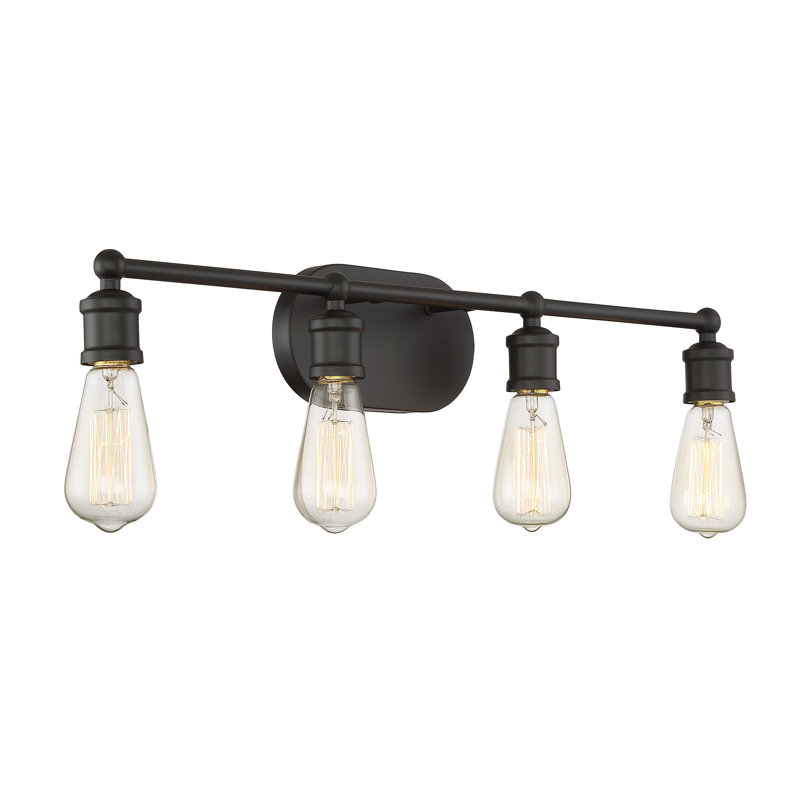 4-Light Dimmable Vanity Light, Oil Rubbed Bronze