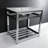 Kingston Brass Quadras 31-Inch Ceramic Console Sink with Steel Base and Shelf-49619311-49610550
