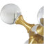 Ensemble de sculpture en cristal transparent avec orbe en cristal