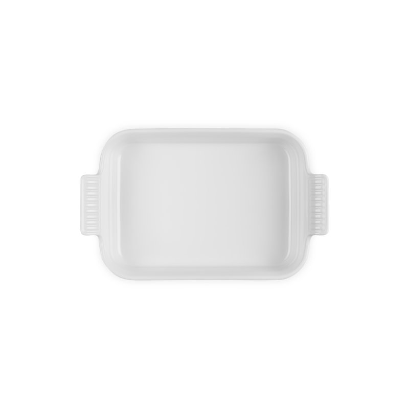 Le Creuset Stoneware Heritage Rectangular Dish,   3.5" H x 12.9" W x 8" D, White