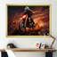 Orange et noir Dirt Bike Rider I - art mural moto-432895484-432895485
