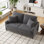 Balaton Vegan 2 Seater Upholstery Sofa with Pillows