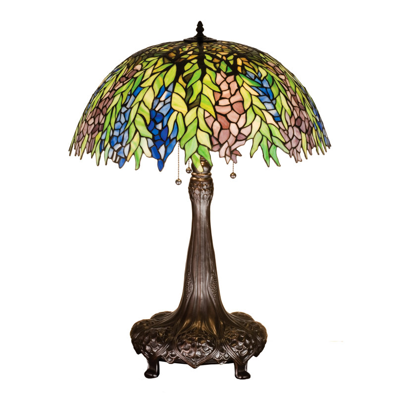 31"H Tiffany Honey Locust Table Lamp
