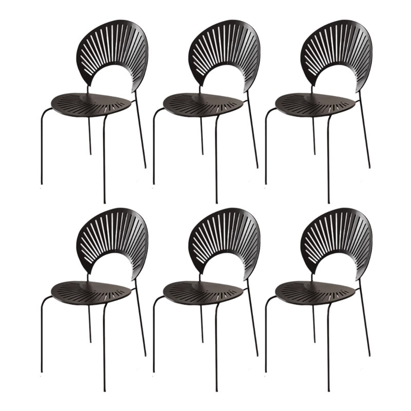 Modern Simple Durable Carbon Steel Dining Chairs