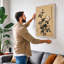 Botanical Ink Study Japandi - Wrapped Canvas-190397366-190397368