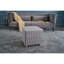 Rafaan 42cm Wide No Pattern Pouf Ottoman