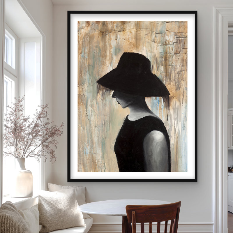 Imprimé Audrey Hepburn | Décoration de chambre contemporaine, H 48 po x l 36 po, Noir