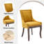 Chaise d'appoint latérale chairs Chaises en tissu épaissi avec pieds en bois massif aux tons neutres ， Ensemble de 2-130000809