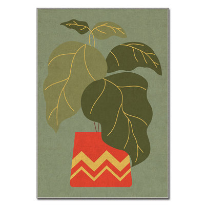 Manuela Power Loom Green Rug