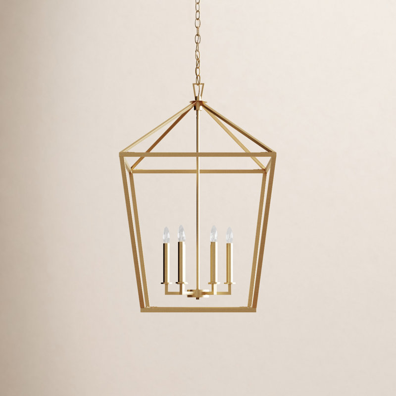 Hastings 6-Light Chandelier, Laiton chaleureux