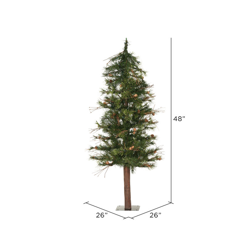 Mixed Country Pine Artificial Pine Christmas Tree, 4'