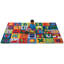 Tapis touffeté à motif géométrique Alphabet Blocks-623958370