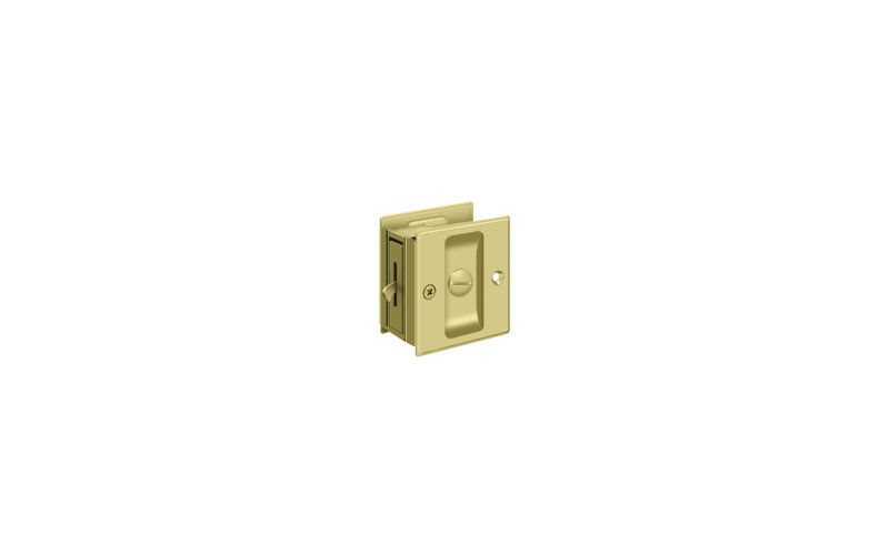 Brass Pocket Door Hardware, Polished Brass