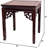 Rosewood Square Ming End Table With Floating Panel Design - Handcrafted Chinese Style Accent Table For Living Room, Bedroom, Or Office