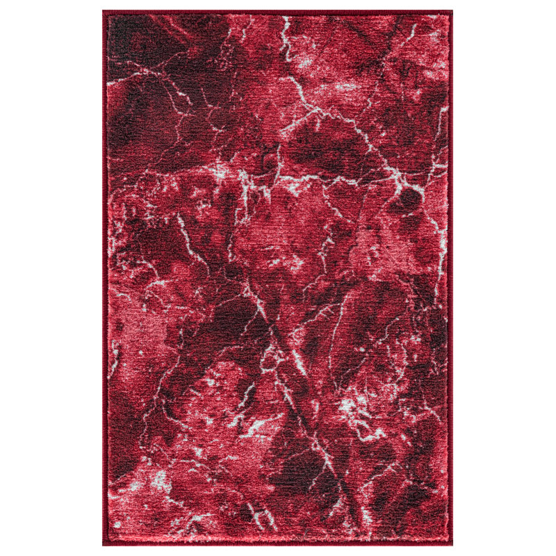 Marble Pattern Rug Solid Colour Indoor / Outdoor Area Rug, Rectangle 60 x 100 cm
