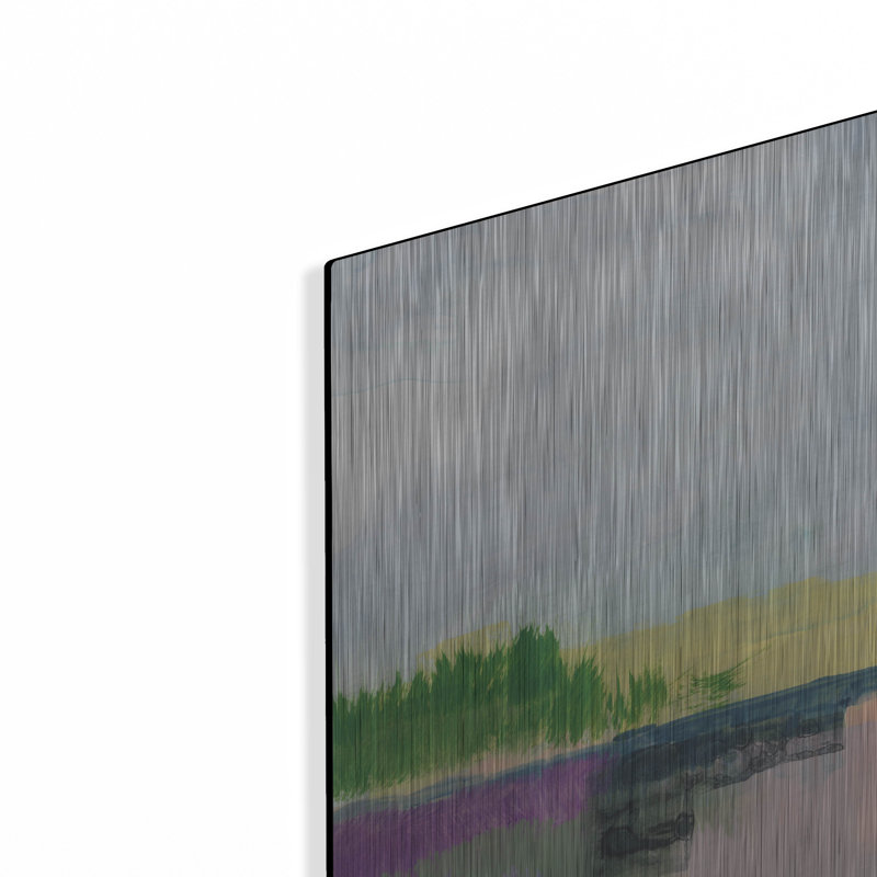 Art mural en métal Lark Manor ™ «In The Desert Quiet 2» par Jan Weiss, H 16 po x l 24 po
