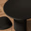 Ensemble de table et chaises ovale noir mat-110329957
