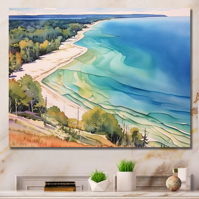 Michigan Grand Lakes Horizon - Michigan Wall Art For Living Room