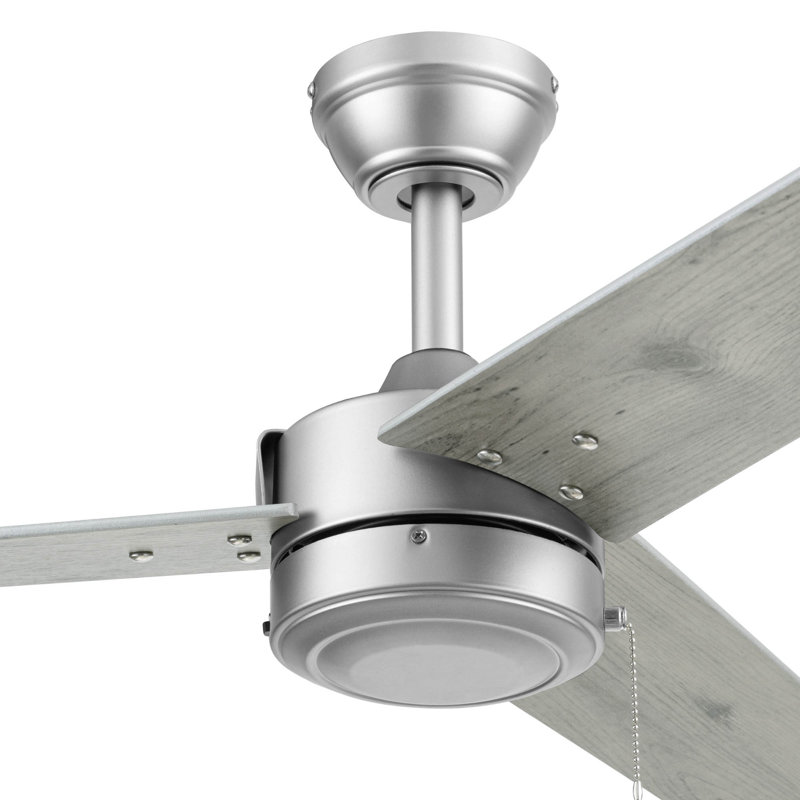 Ventilateur de plafond d'intérieur et d'extérieur 52 po Tenant, Nickel mat