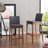 Upholstered Counter Stool with Solid Wood Frame-911119225-823577233