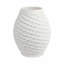 Sagebrook Home 13" Talland Small 3D Printed Porcelain Vase, Ivory-1852905480