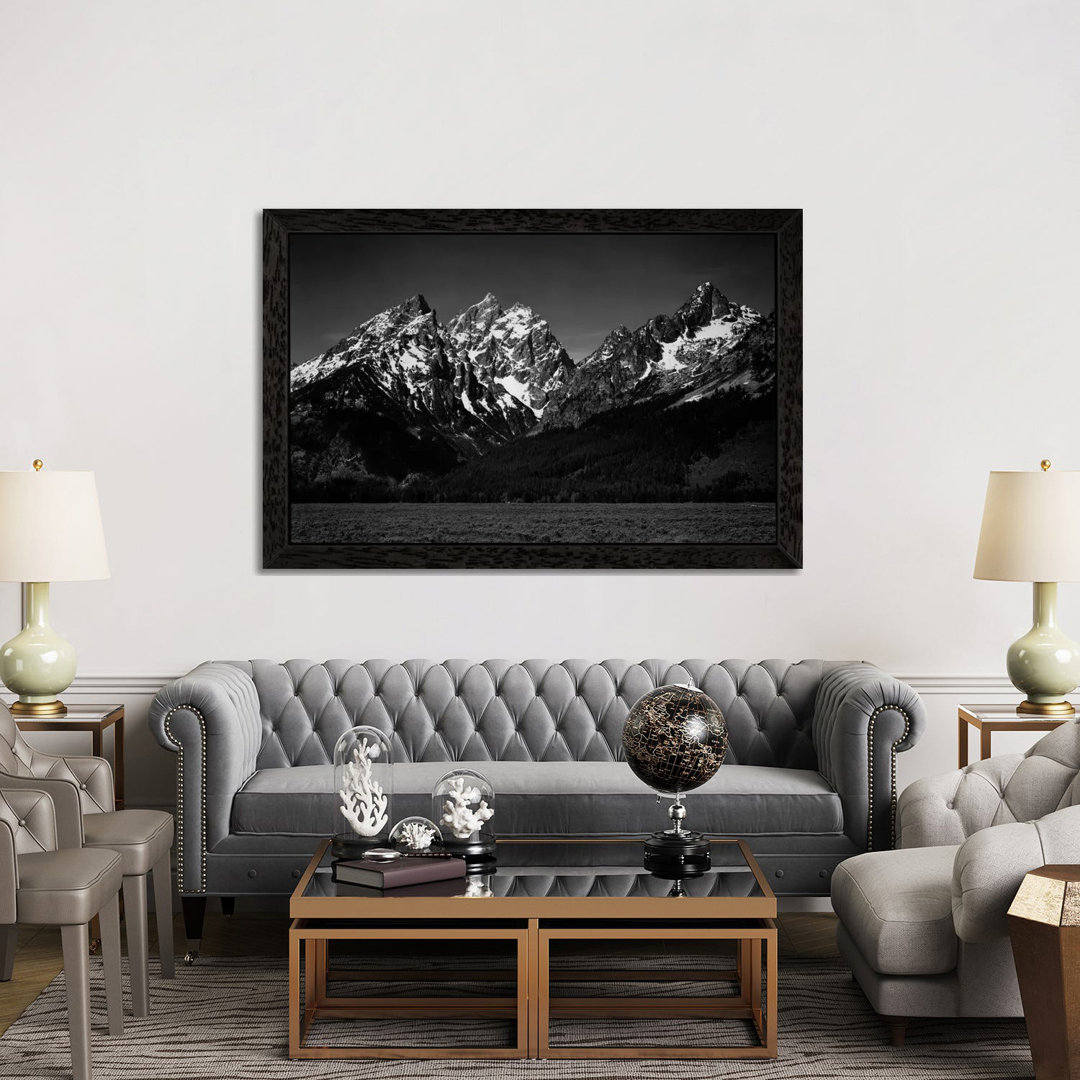 Grand Teton XI by Ansel Adams - Floater Frame Print on Canvas